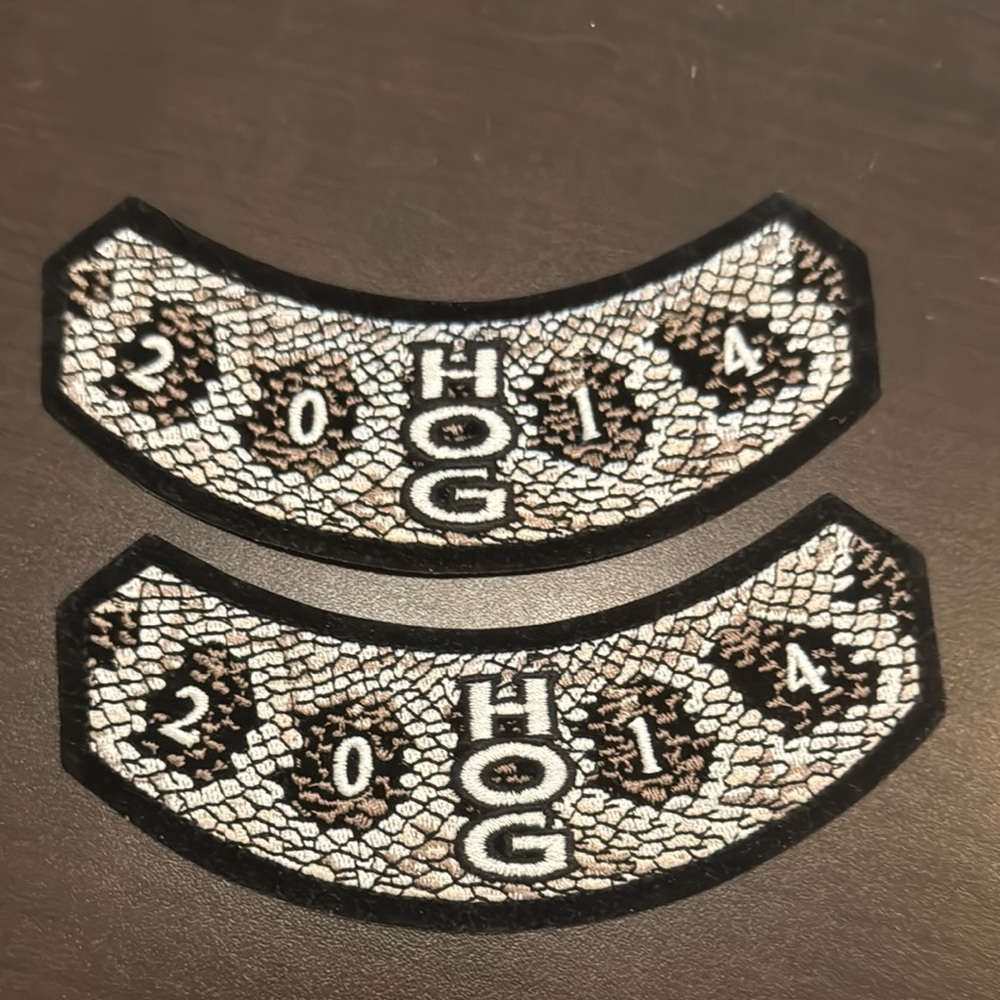Harley Davidson Snake Pattern HOG Patches